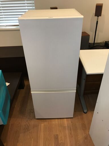 ★良品★　アクア 184L 2ドア冷蔵庫（ミルク）【右開き】AQUA andSmart AQR-18F-W