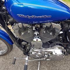 ハーレーXL1200cスポーツスターカスタム　インジェクション車　車検令和6年4月　2007年式　ガレージ保管雨天未使用車　走行距離8000㎞   ※75万⇒70万に値下げしましたの画像