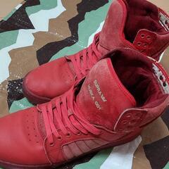 SUPRA ハイカットスニーカー赤27.5cm