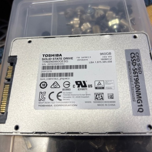 PCパーツ TOSHIBA SSD 960GB G1