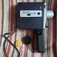 🎥Sankyo SUPER micro-CM フィルムカメラ 純正バック付 国産 昭和レトロ 貴重の画像