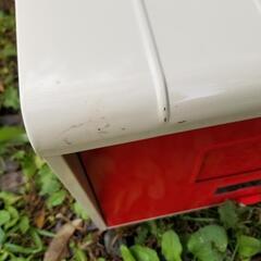 郵政省標準規格品 郵政N型郵便受箱 ポスト 郵便受け メールボックス 昭和レトロ 玄関 赤 メルファムの画像