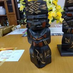 木彫人形 北海道民芸の画像