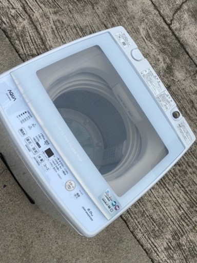 AQUA 洗濯機　AQW-V8M　2021年製　8kg　大型●AA10W001