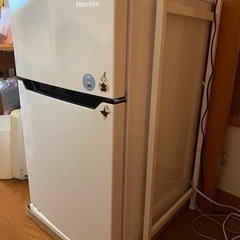 2段式冷蔵庫　Hisenseの画像