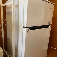 2段式冷蔵庫　Hisenseの画像
