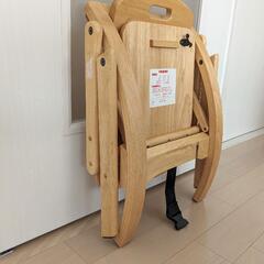 大和屋アーチ木製ローチェア ベビーチェアの画像