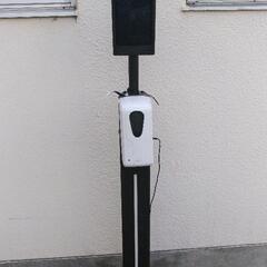 【9000円値下げ‼️】非接触 顔認証検温タワー🌡️センサータイプ非接触消毒液ディスペンサー付き　現状渡しの画像