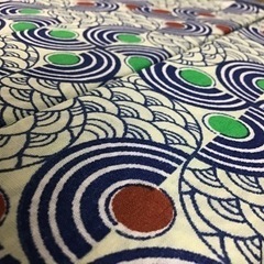 新古品　座布団カバー　千鳥青海　の画像