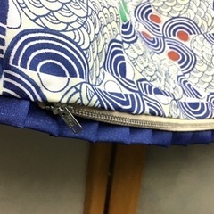 新古品　座布団カバー　千鳥青海　の画像