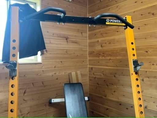 パワーテック　ハーフラック　バーベル、プレート、フラットベンチ