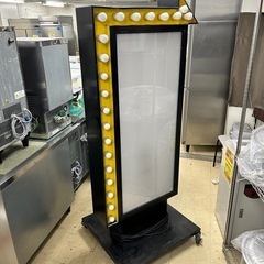 矢印型　大型両面電飾看板　点滅球　案内看板　店舗用品　業務用　約W810×D700×H1900mmの画像