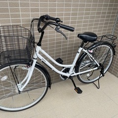 決まりました【自転車】26インチ・ホワイト