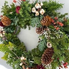 こだわりクラフトワークショップ　～フレッシュ素材のクリスマスリース～