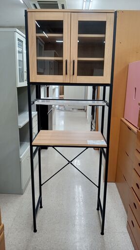 ★ジモティ割あり★  食器棚 ブラウン H182×D39.5×W64 クリーニング済み TJ2173