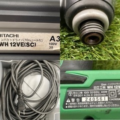 日立工機　コード付きインパクトドライバーWH 12VE の画像