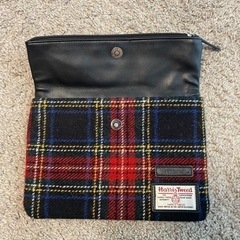 ハリスツイード　Horris Tweed クラッチバッグ　セカンドバッグの画像