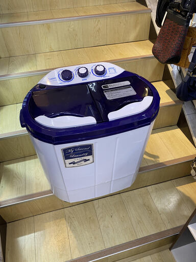 2019年製 小型 洗濯機 3.6kg / 脱水2kg  2槽式 マイセカンドランドリー TOM-05☆買取帝国 朝霞店 配送可能