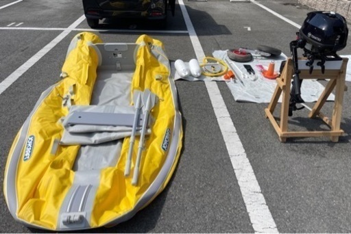 （取引決定）ゴムボート船外機セット