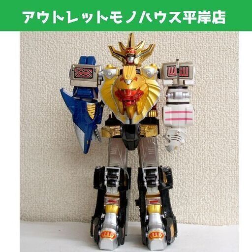 欠けなど有・やや難 ガオレンジャー DX超合金 百獣合体 ガオキング ロボット 25.5cm　当時物 スーパー戦隊 ☆ PayPay(ペイペイ)決済可能 ☆ 札幌市 豊平区 平岸店