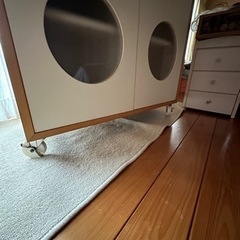 収納 タンス おしゃれ 家具 棚　キャスター付きの画像