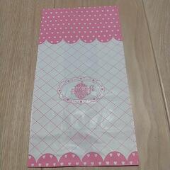 ハート柄 紙袋(マチ付)  30枚