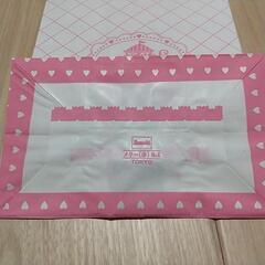 ハート柄 紙袋(マチ付)  30枚の画像