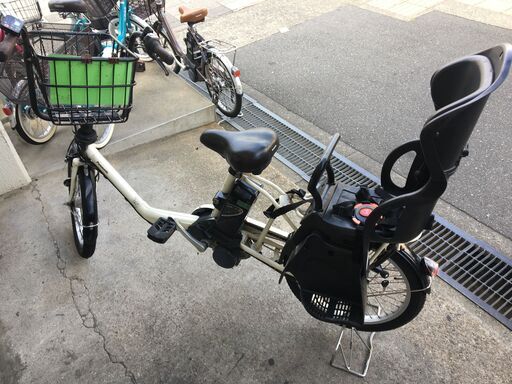 地域限定送料無料　パナソニック　ギュットミニ　三人乗り　13,2AH　20インチ　白①　キッスミニ　ビッケポーラー　神戸市　電動自転車