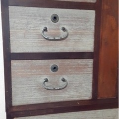 無料！桐箪笥 鍵付き アンティーク レトロの画像