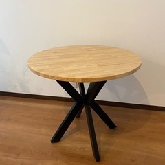【中古品】kanademono ダイニングテーブル　ラウンド 10/6まで出品】kanademono ダイニングテーブル ラウンドテーブル 円形