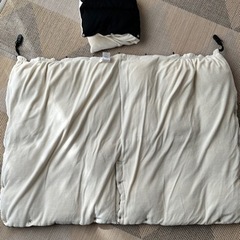 《抱っこ紐、ベビーカーに》2wayダウンケット（ケープ）の画像