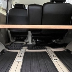 DIY作成 デリカD5 サードシート棚 置くだけ ボードの画像