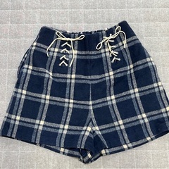 10／14までウール風ショートパンツ（キュロット）