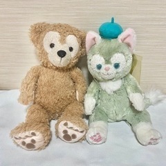 ダッフィーとジェラトーニのぬいぐるみSサイズ
