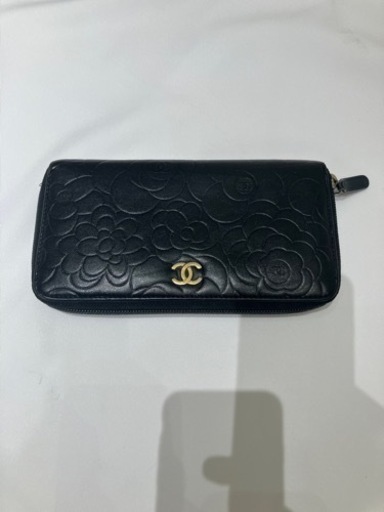 ⭐︎鑑定済み⭐︎ CHANEL 財布 カメリア ジップウォレット 黒