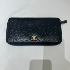⭐︎鑑定済み⭐︎ CHANEL 財布 カメリア ジップウォレット 黒