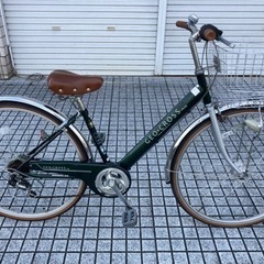 【27インチ自転車】美品❗️6段変速　LEDオートライト付　使用少ない❗️鍵新品❗️スペアキーあり　若林自転車　膳所店　SALE中❗️