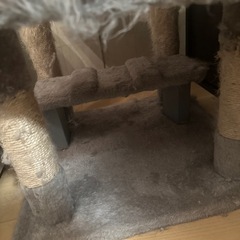 キャットタワー　グレー　2年使用の画像