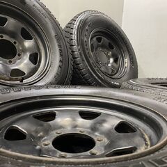 【BS WINTER DUELER 235/80R16】スタッドレス【トヨタ ランクル70 純正ホイール ナローボディ 鉄ホイール 6J6HPCD139.7±0】バリ溝(VTN859)クレジットカード QRコード決済可能