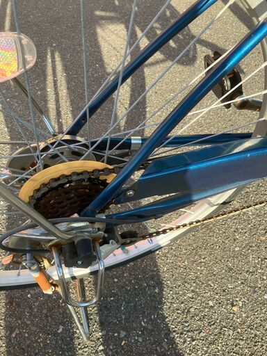 TRADLINE 26インチ 軽快車 自転車 ブルー 青系 No.549●ママチャリ シティサイクル ※現金、クレジット、ぺイペイ、ス