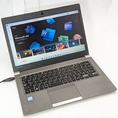 送料無料 SSD256 13.3型 軽量薄型 ノートパソコン 東芝 R63/D 中古良品 第6世代Core i5 メモリ8GB Wi-Fi Bluetooth Windows11 Office済 保証付き