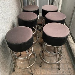 カウンターチェアー　6脚　業務用　自宅でも　