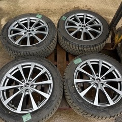 【お話中】フォレスター着用　225/55r18 スタッドレス　ホイールセット4本　ブリザック　dm-v2