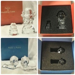 不二家　クリスタル　ガラス　ペコ&ポコ　peko &poko 2...