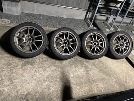 値下げwork 17+7JJ+32/100/5H  215/45/17バリ山