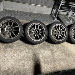 値下げwork 17+7JJ+32/100/5H 215/45/17バリ山