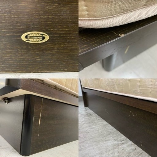 【愛品館 江戸川店 シングル】SIMMONS（シモンズ） 跳ね上げシングルベッド ID:153-018553-105