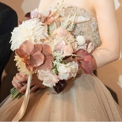 ウェディング　ブーケ　ブートニア　造花　ブライダル　結婚式　小物...