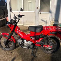 【埼玉発】実働車 ホンダ CT125ハンターカブ 車体 走行4616km JA55 4ストFI車4速 赤 原付2種 125CC ABS付き　　の画像