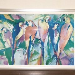 インコA.A.Gockel　Avant Art 59348Ludinghausen　Printed in the Netherlands超特大ポスター　専用額縁付き　展示品・アウトレットの画像